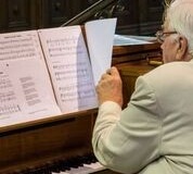 Grant Brockhouse provides organ accompaniment